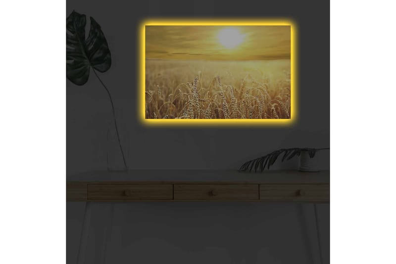 Veggdekorasjon LED-belysning Canvas Bilde - Innredning - Bilder & kunst - Lerretsbilder