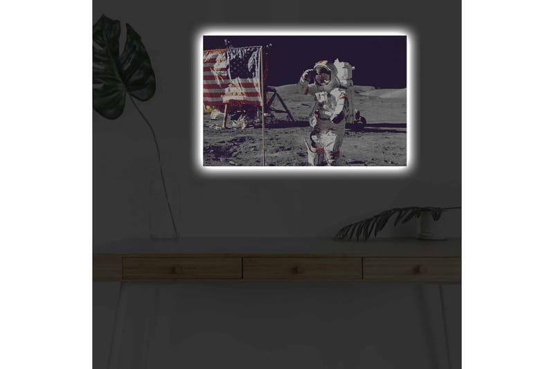 Veggdekorasjon LED-belysning Canvas Bilde - Innredning - Bilder & kunst - Lerretsbilder