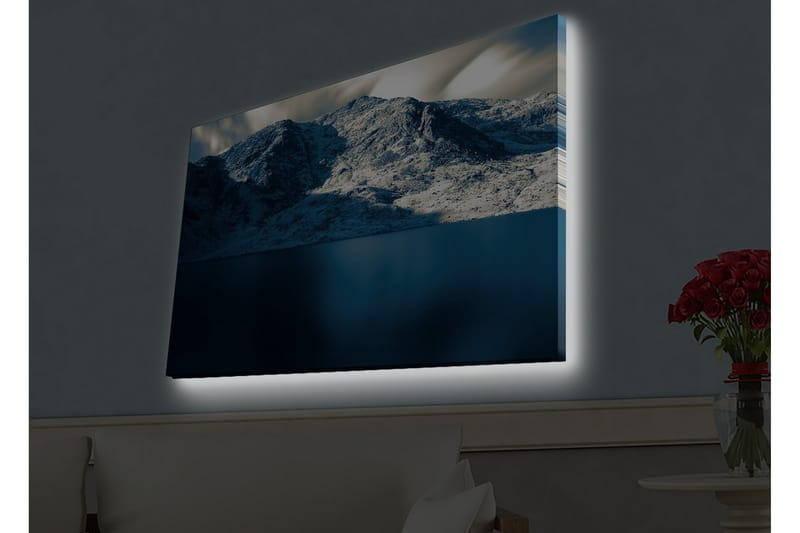 Veggdekorasjon LED-belysning Canvas Bilde - Innredning - Bilder & kunst - Lerretsbilder