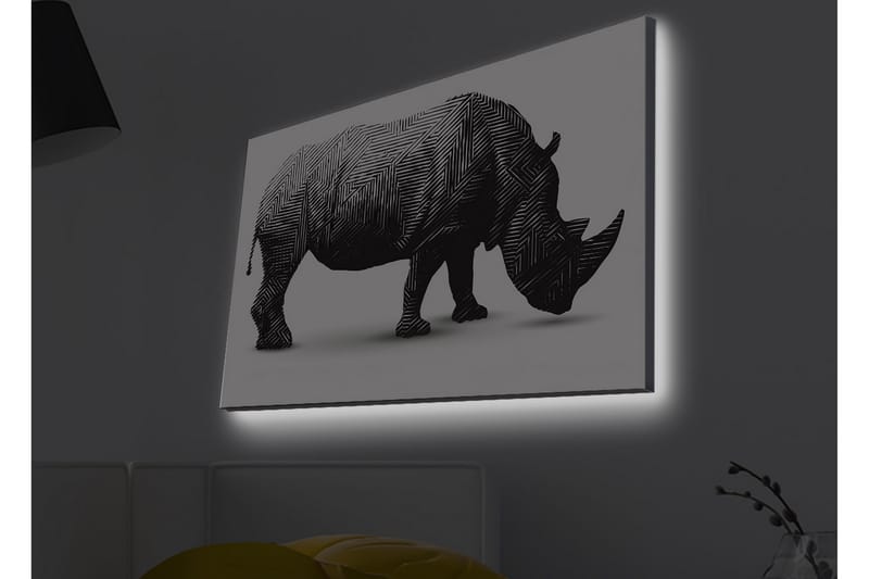 Veggdekorasjon LED-belysning Canvas Bilde - Innredning - Bilder & kunst - Lerretsbilder