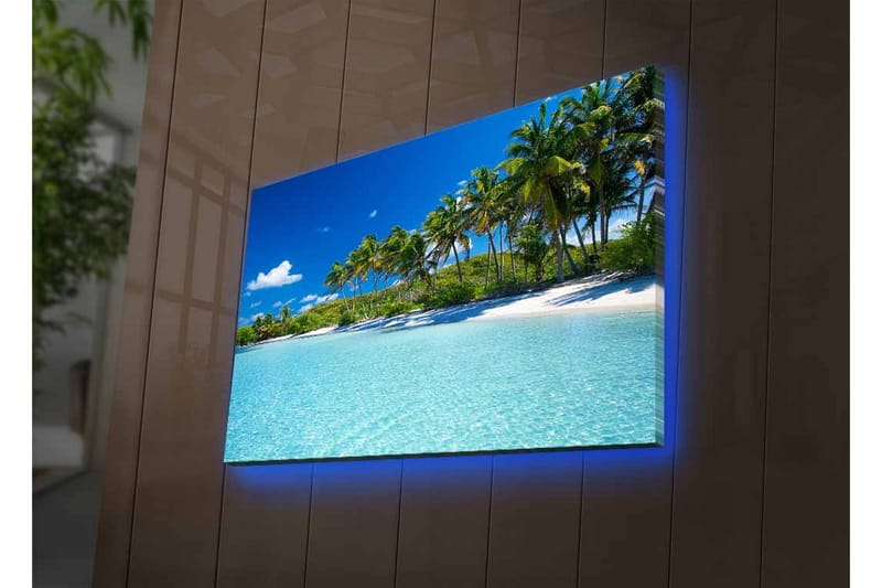 Veggdekorasjon LED-belysning Canvas Bilde - Innredning - Bilder & kunst - Lerretsbilder