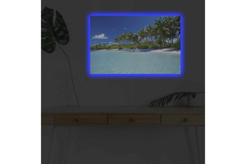 Veggdekorasjon LED-belysning Canvas Bilde - Innredning - Bilder & kunst - Lerretsbilder