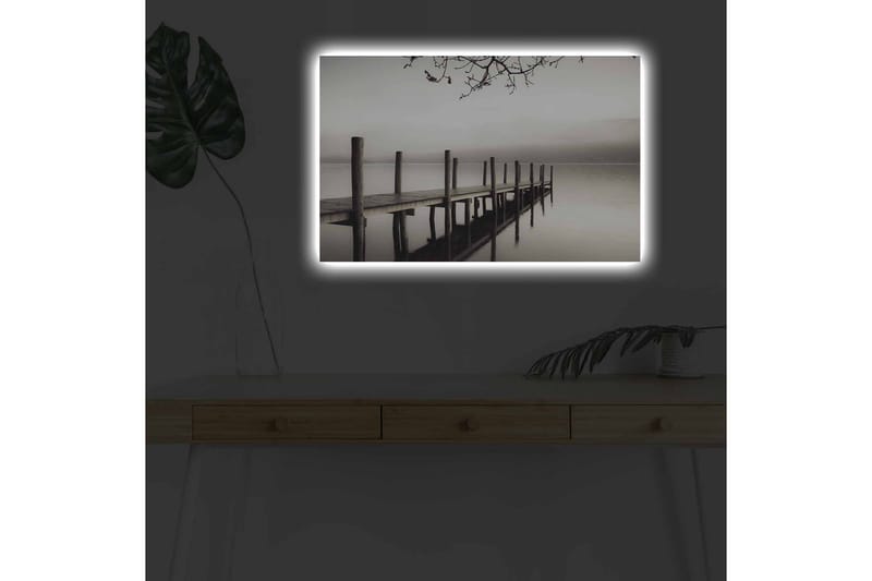 Veggdekorasjon LED-belysning Canvas Bilde - Innredning - Bilder & kunst - Lerretsbilder