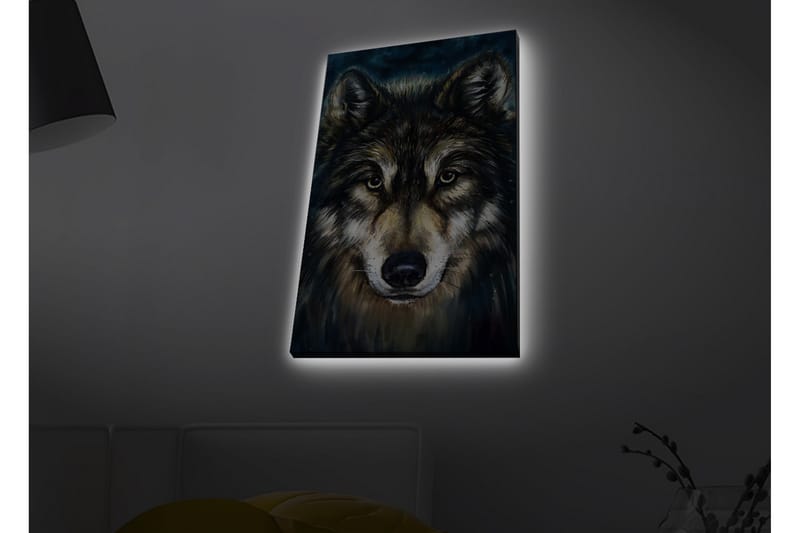 Veggdekorasjon LED-belysning Canvas Bilde - Innredning - Bilder & kunst - Lerretsbilder