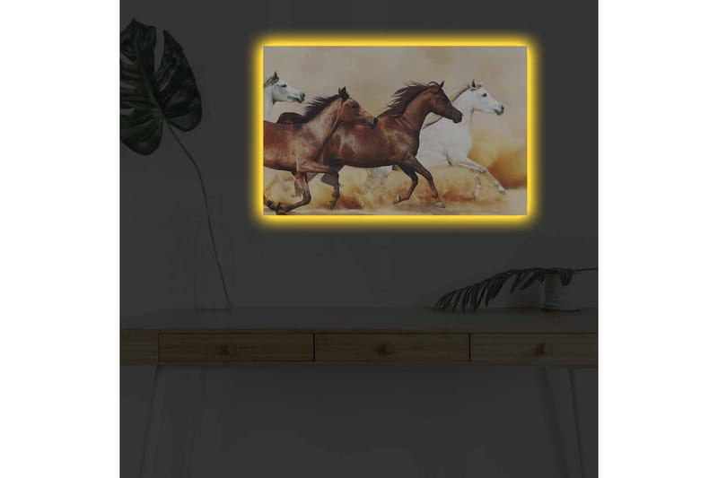 Veggdekorasjon LED-belysning Canvas Bilde - Innredning - Bilder & kunst - Lerretsbilder