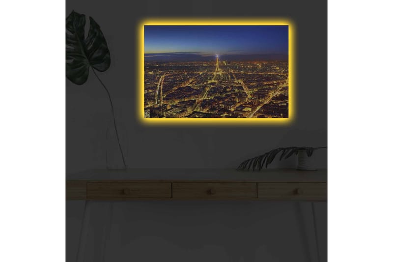 Veggdekorasjon LED-belysning Canvas Bilde - Innredning - Bilder & kunst - Lerretsbilder