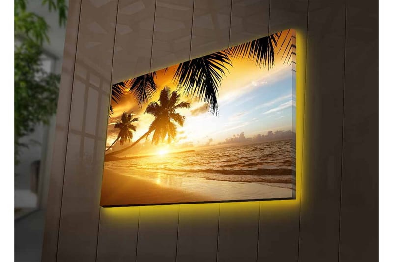 Veggdekorasjon LED-belysning Canvas Bilde - Innredning - Bilder & kunst - Lerretsbilder