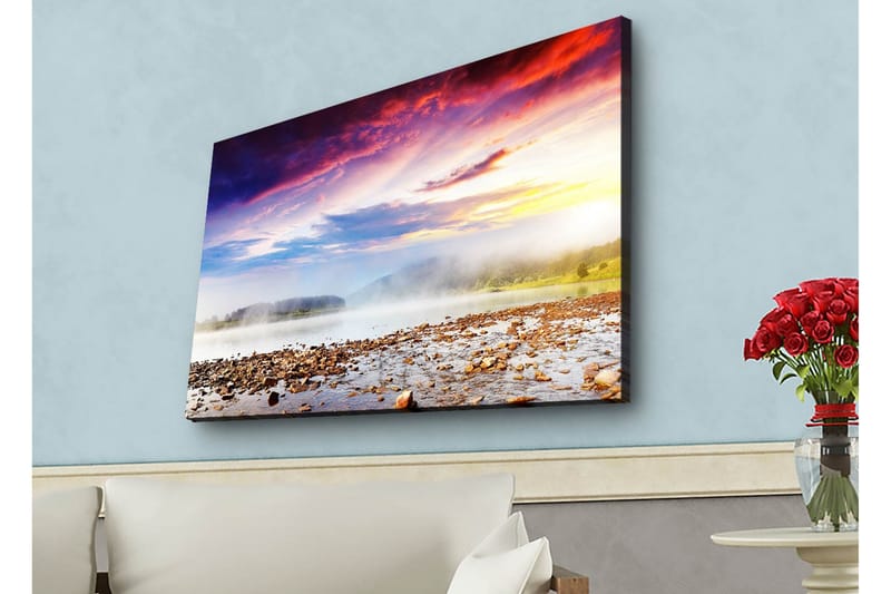 Veggdekorasjon LED-belysning Canvas Bilde - Innredning - Bilder & kunst - Lerretsbilder