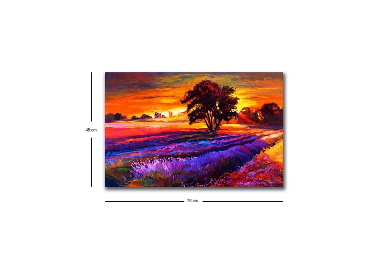 Veggdekorasjon LED-belysning Canvas Bilde - Innredning - Bilder & kunst - Lerretsbilder