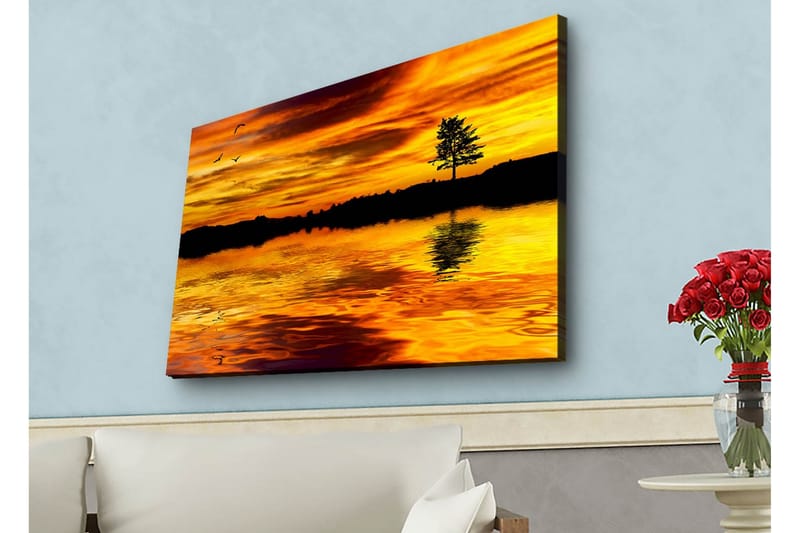 Veggdekorasjon LED-belysning Canvas Bilde - Innredning - Bilder & kunst - Lerretsbilder