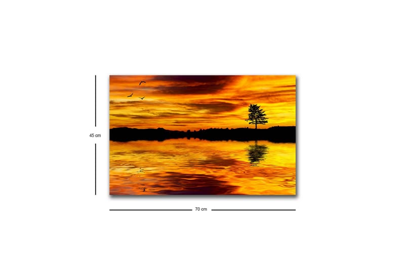 Veggdekorasjon LED-belysning Canvas Bilde - Innredning - Bilder & kunst - Lerretsbilder