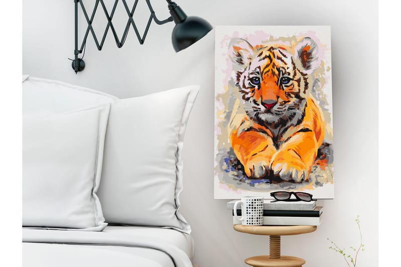 Gjør-det-selv Maleri Baby Tiger 40x60 cm - Artgeist sp. z o. o. - Innredning - Bilder & kunst - Male selv