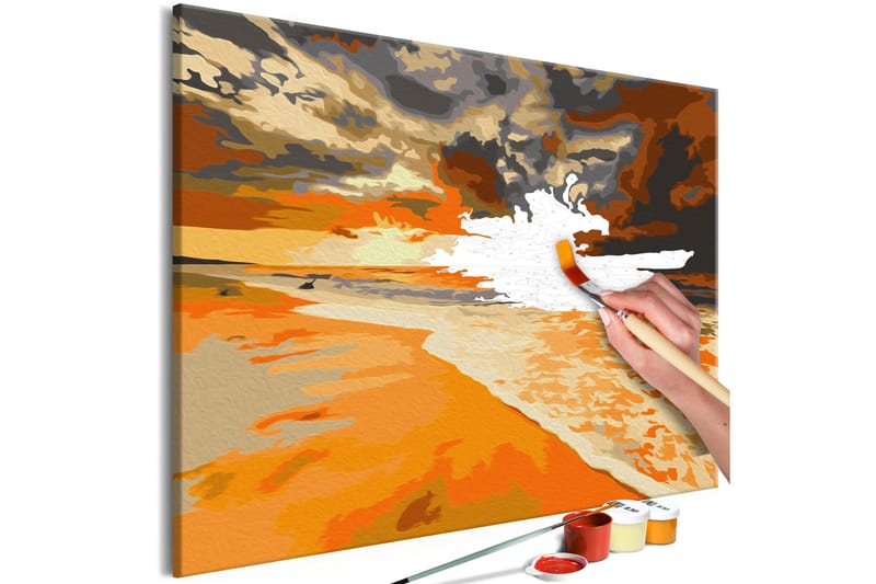 Gjør-det-selv-maleri Golden Beach 60x40 cm - Artgeist sp. z o. o. - Innredning - Bilder & kunst - Male selv