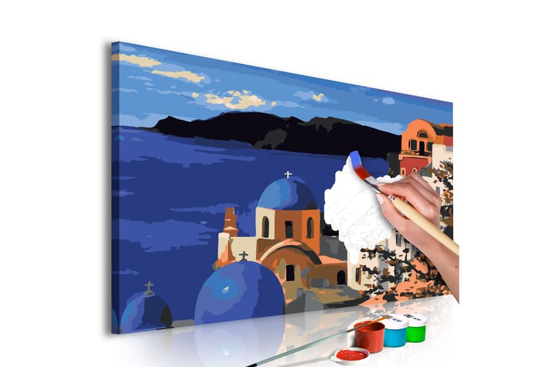 Gjør-det-selv-maleri Santorini 60x40 cm - Artgeist sp. z o. o. - Innredning - Bilder & kunst - Male selv