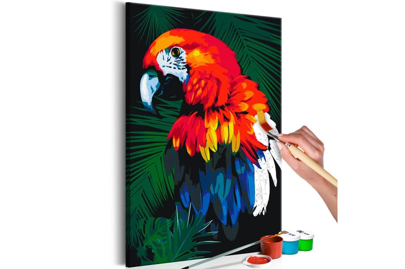 Gjør-det-selv Maleri Parrot 40x60 cm - Artgeist sp. z o. o. - Innredning - Bilder & kunst - Male selv