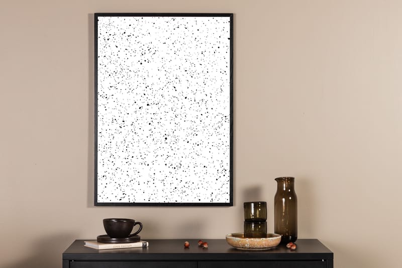 Plakat - Dots - 21x30 - Hvit - Innredning - Bilder & kunst - Posters