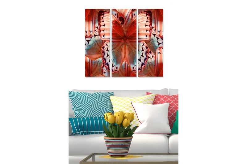 Canvasbilde Colorful 3-pk Flerfarget - 22x05 cm - Innredning - Bilder & kunst - Posters