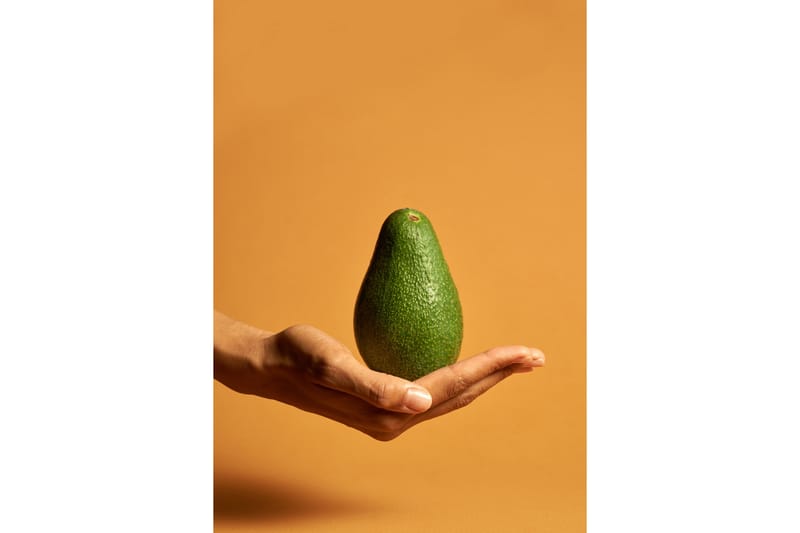 Poster Avocado 21x30 cm - Orange/Grøn - Innredning - Bilder & kunst - Posters