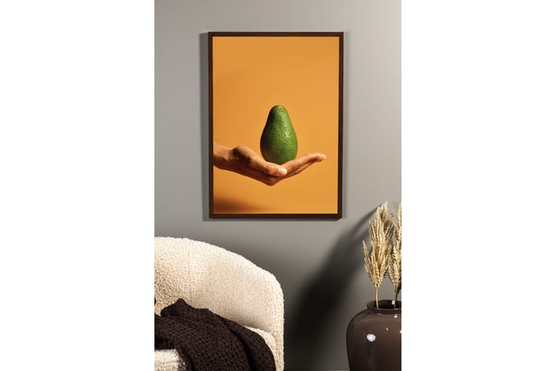 Poster Avocado 21x30 cm - Orange/Grøn - Innredning - Bilder & kunst - Posters