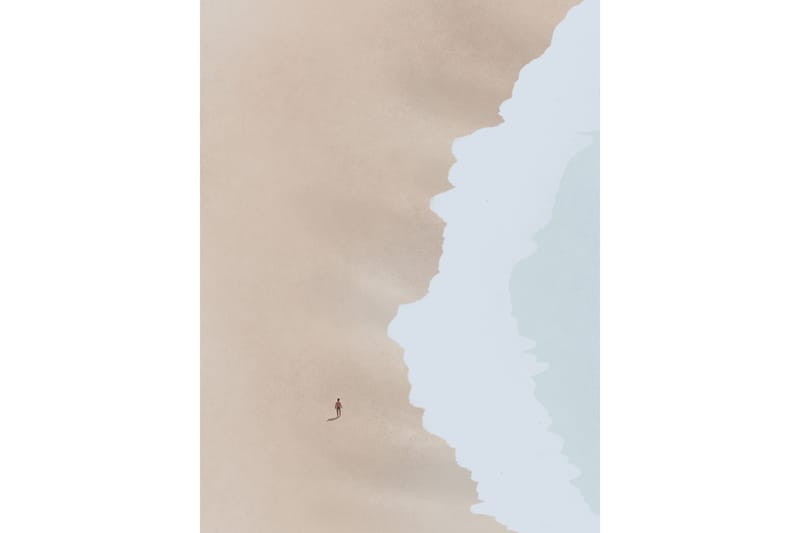 Poster Beach 30x40 cm - Beige - Innredning - Bilder & kunst - Posters