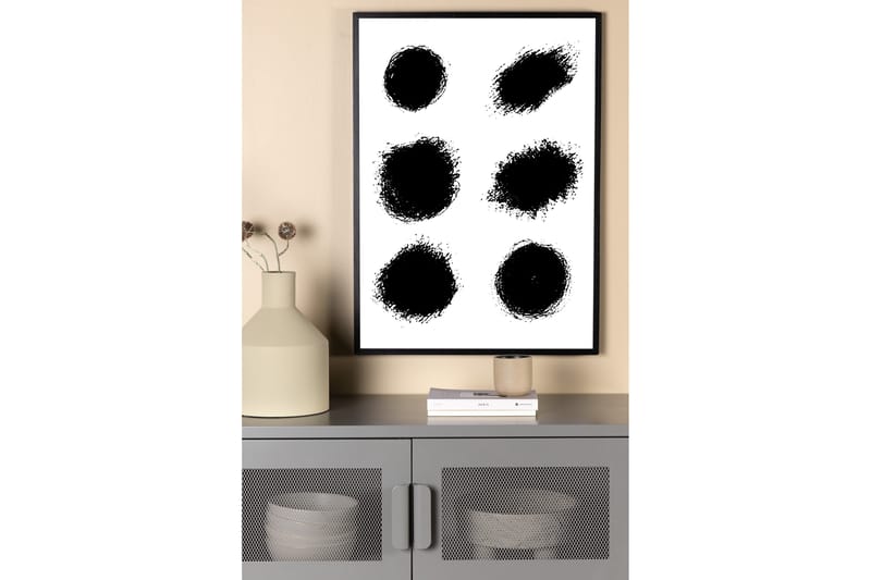 Poster Dots 21x30 cm - Hvid - Innredning - Bilder & kunst - Posters