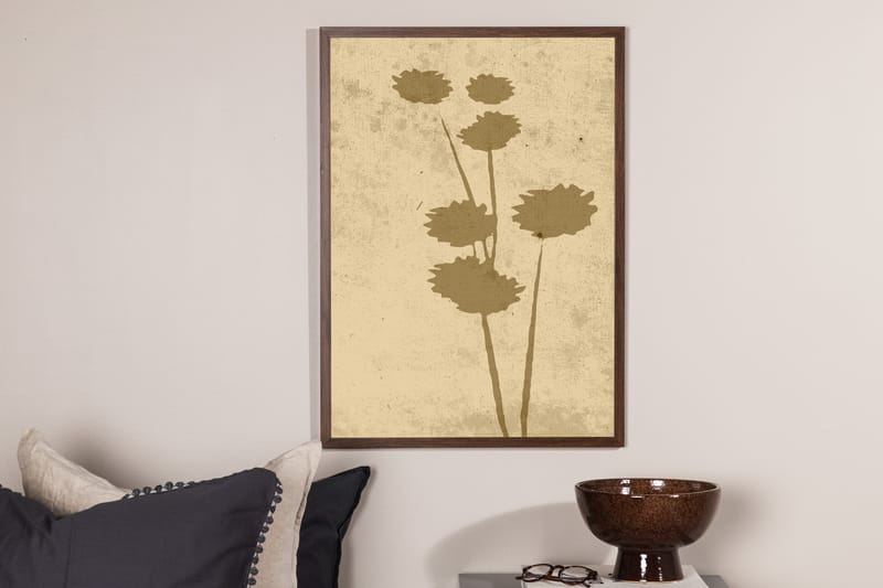 Poster Flower art 21x30 cm - Beige - Innredning - Bilder & kunst - Posters