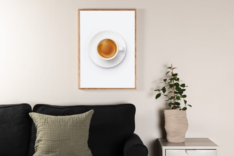 Poster Skimmed coffee 30x40 cm - Brun/Hvid - Innredning - Bilder & kunst - Posters