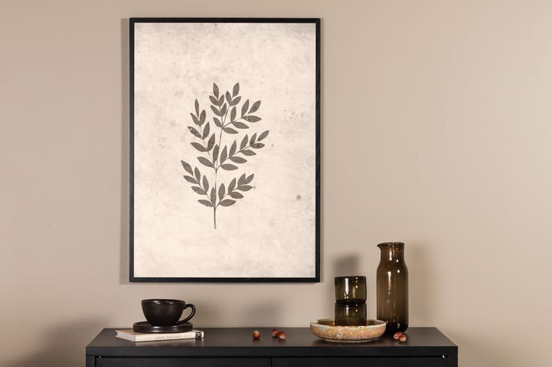 Poster Spring leaf 21x30 cm - Beige - Innredning - Bilder & kunst - Posters