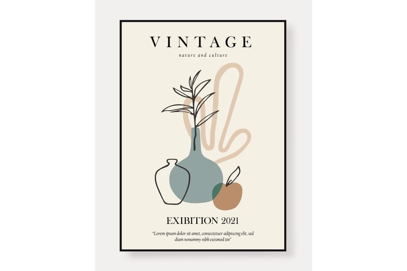 Poster Vintage 30x40 cm - Beige - Innredning - Bilder & kunst - Posters