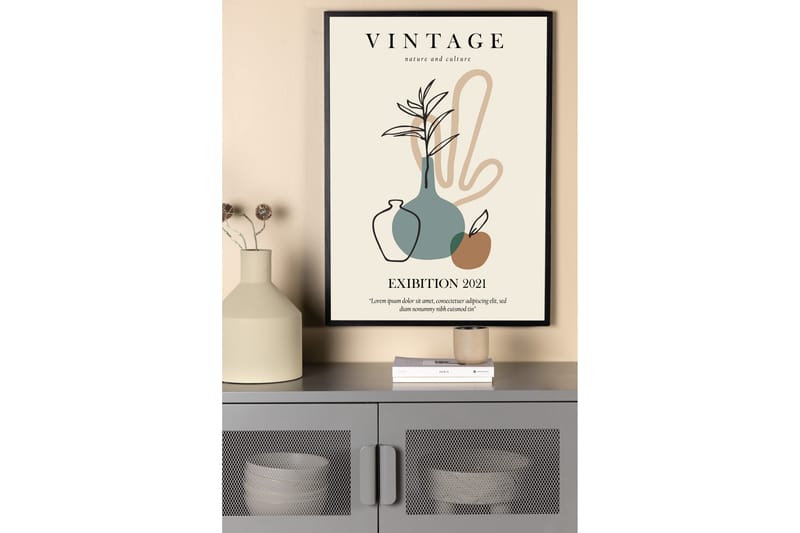 Poster Vintage 30x40 cm - Beige - Innredning - Bilder & kunst - Posters