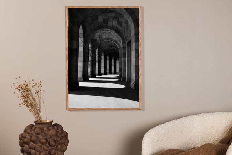 Poster Walkway 21x30 cm - Beige - Innredning - Bilder & kunst - Posters