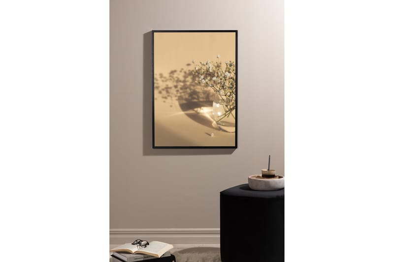 Poster White Flowers 70x100 cm - Beige - Innredning - Bilder & kunst - Posters