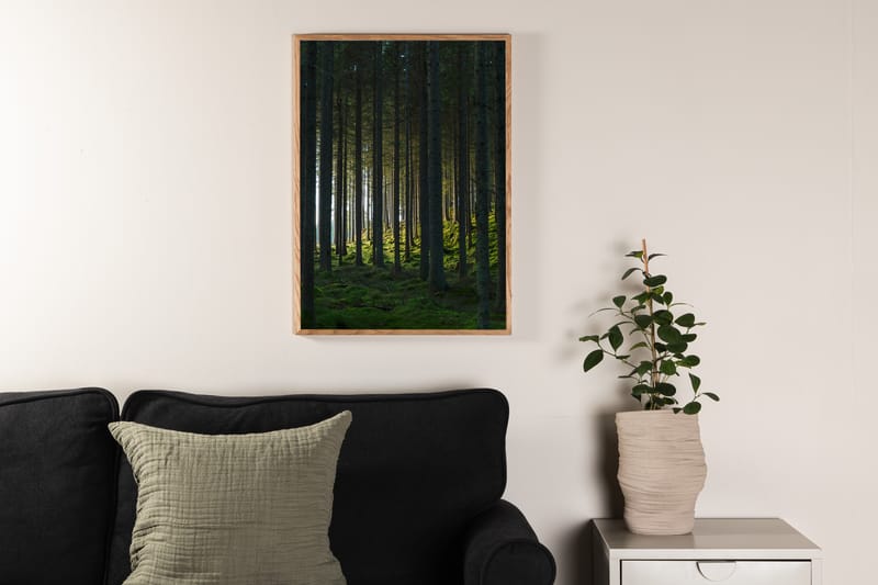 Poster Woods 21x30 cm - Sort/Grøn - Innredning - Bilder & kunst - Posters