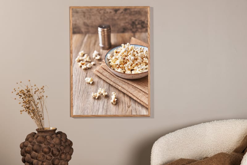 Poster Popcorn 50x70 cm - Beige - Innredning - Bilder & kunst - Posters