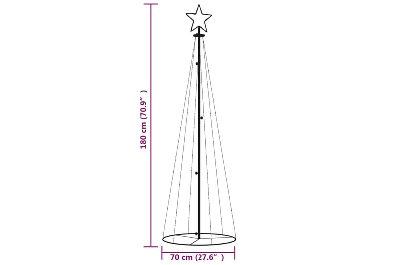 beBasic Juletre kjegleformet varmhvit 108 lysdioder 70x180 cm - Innredning - Julepynt & helgedekorasjon - Julepynt & juledekorasjon - Plastjuletre