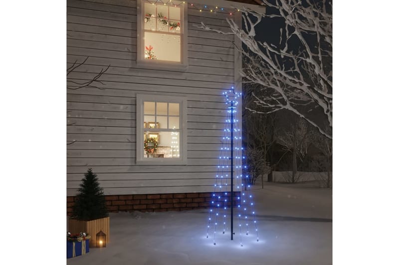 beBasic Juletre med bakkeplugg 108 LED blå 180 cm - Innredning - Julepynt & helgedekorasjon - Julepynt & juledekorasjon - Plastjuletre