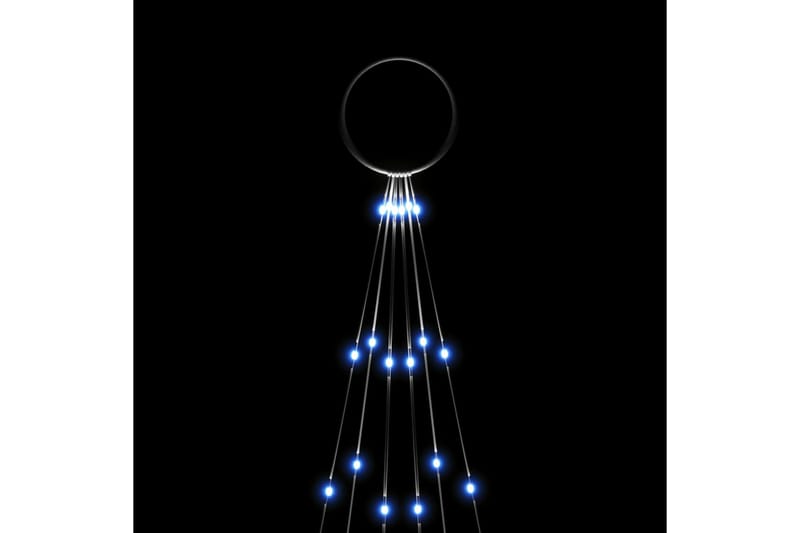 beBasic Juletre på flaggstang 108 LED blå 180 cm - Innredning - Julepynt & helgedekorasjon - Julepynt & juledekorasjon - Plastjuletre