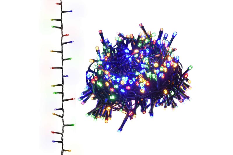 beBasic LED-strenglys med 1000 lysdioder flerfarget 10 m PVC - Innredning - Julepynt & helgedekorasjon - Julepynt & juledekorasjon - Lys jul