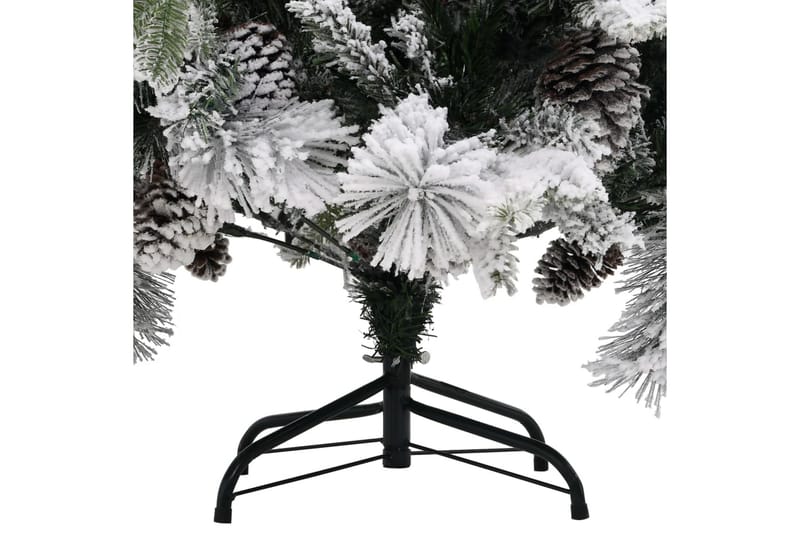 Juletre med flokket snø og kongler 150 cm PVC og PE - Innredning - Julepynt & helgedekorasjon - Julepynt & juledekorasjon - Plastjuletre