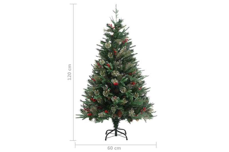 Juletre med kongler grønn 120 cm PVC og PE - Innredning - Julepynt & helgedekorasjon - Julepynt & juledekorasjon - Plastjuletre