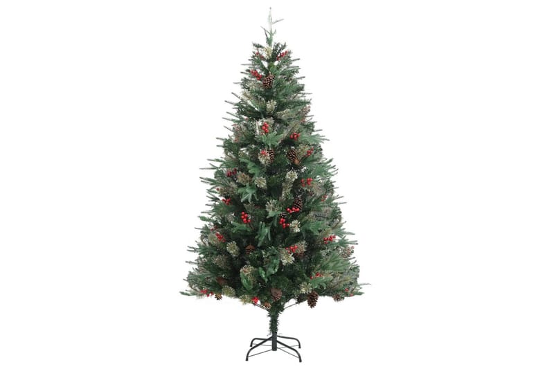 Juletre med kongler grønn 195 cm PVC og PE - Innredning - Julepynt & helgedekorasjon - Julepynt & juledekorasjon - Plastjuletre