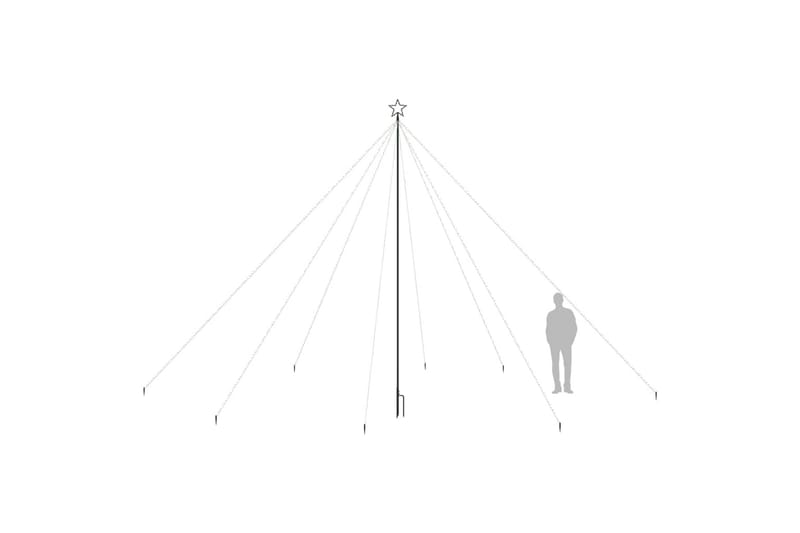 Juletrelys innendørs utendørs 800 LED flertfarget 5 m - Flerfarget - Innredning - Julepynt & helgedekorasjon - Julepynt & juledekorasjon - Plastjuletre