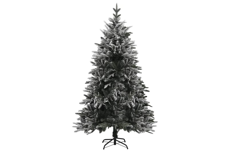 Kunstig juletre med flokket snø grønn 180 cm PVC og PE - Innredning - Julepynt & helgedekorasjon - Julepynt & juledekorasjon - Plastjuletre