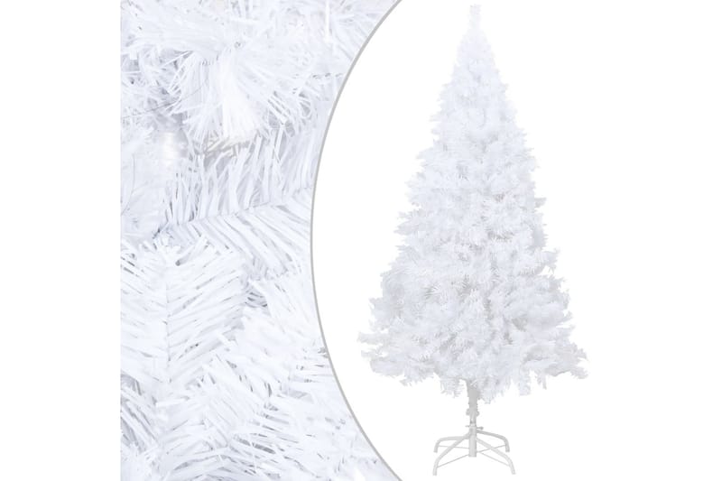 Kunstig juletre med LED og kulesett 120 cm PVC hvit - Innredning - Julepynt & helgedekorasjon - Julepynt & juledekorasjon - Plastjuletre