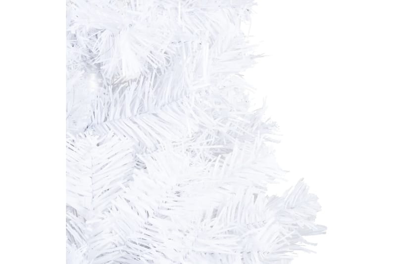 Kunstig juletre med LED og kulesett 120 cm PVC hvit - Innredning - Julepynt & helgedekorasjon - Julepynt & juledekorasjon - Plastjuletre