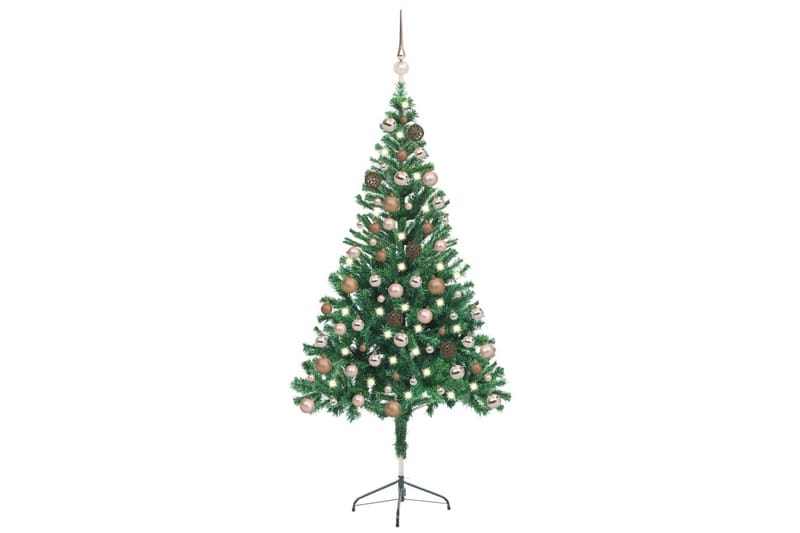 Kunstig juletre med LED og kulesett 150 cm 380 grener - Innredning - Julepynt & helgedekorasjon - Julepynt & juledekorasjon - Plastjuletre