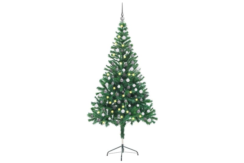 Kunstig juletre med LED og kulesett 150 cm 380 grener - Innredning - Julepynt & helgedekorasjon - Julepynt & juledekorasjon - Plastjuletre