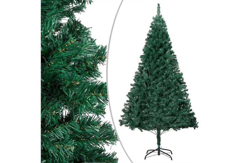 Kunstig juletre med LED og kulesett grønn 150 cm PVC - Innredning - Julepynt & helgedekorasjon - Julepynt & juledekorasjon - Plastjuletre