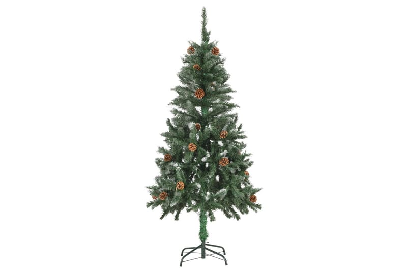 Kunstig juletre med LED og kulesett og kongler 150 cm - Innredning - Julepynt & helgedekorasjon - Julepynt & juledekorasjon - Plastjuletre