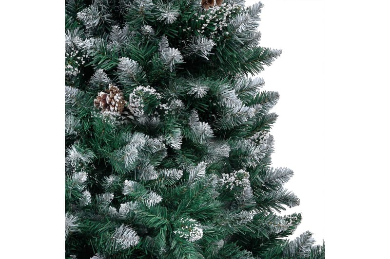 Kunstig juletre med LED og kulesett og kongler 180 cm - Innredning - Julepynt & helgedekorasjon - Julepynt & juledekorasjon - Plastjuletre